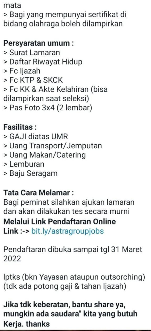 Ini adalah contoh pesan yang Aku ambil yang sempat dikirim ke grup keluarga.