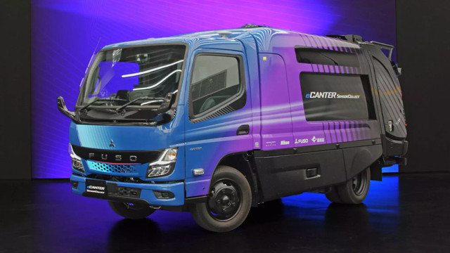 Konsep truk Fuso Canter dengan teknologi nirawak Mitsubishi Fuso eCanter Sensor Collect. Foto: dok. Mitsubishi Fuso