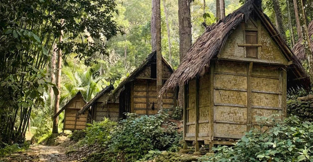 Kampung Adat Cireundeu. Foto hanyalah ilustrasi bukan tempat sebenarnya. Sumber: Unsplash/Alvian Hasby