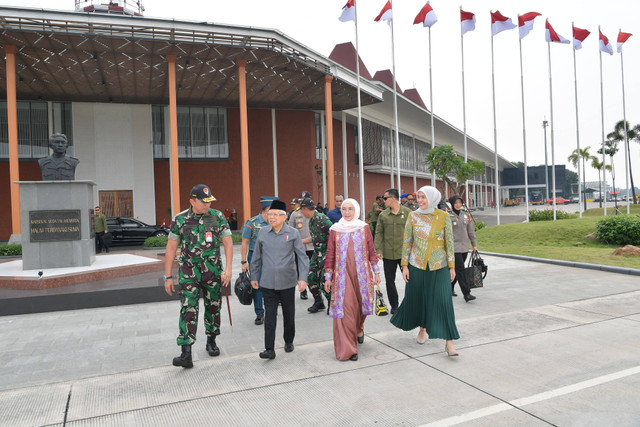 Wapres Ma'ruf Amin menghadiri groundbreaking Istana Wakil Presiden IKN. Foto: BPMI Setwapres