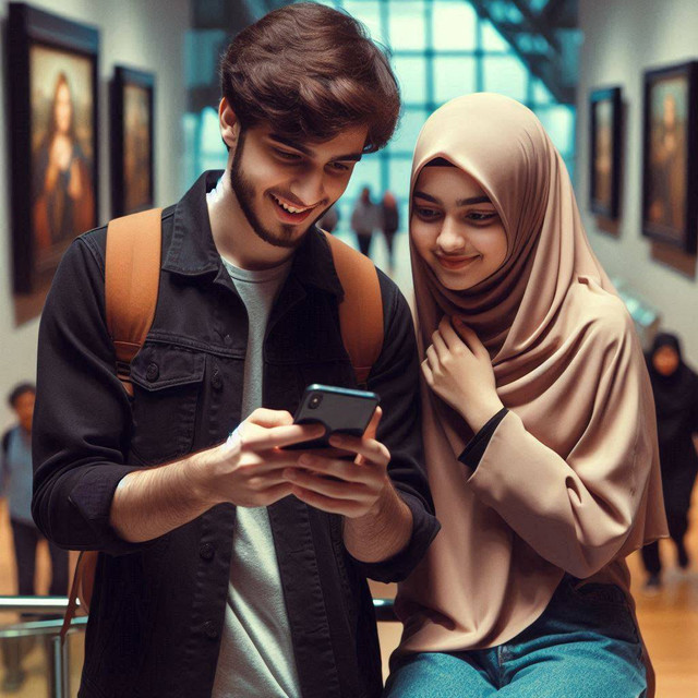 Ilustrasi museum date di Kalangan Gen-Z (Sumber: bing ai generator image)