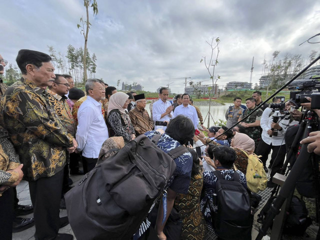 Para Menteri Kabinet Indonesia Maju di IKN Jelang Sidang Kabinet. Foto: Dok. Istimewa