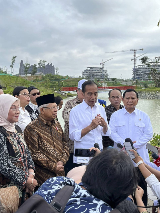 Para Menteri Kabinet Indonesia Maju di IKN Jelang Sidang Kabinet. Foto: Dok. Istimewa