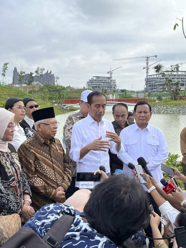 Para Menteri Kabinet Indonesia Maju di IKN Jelang Sidang Kabinet. Foto: Dok. Istimewa