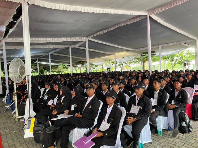 Sebanyak 4.477 mahasiswa baru yang diterima di kampus Institut Teknologi Sumatera (ITERA). | Foto: Sinta Yuliana/Lampung Geh