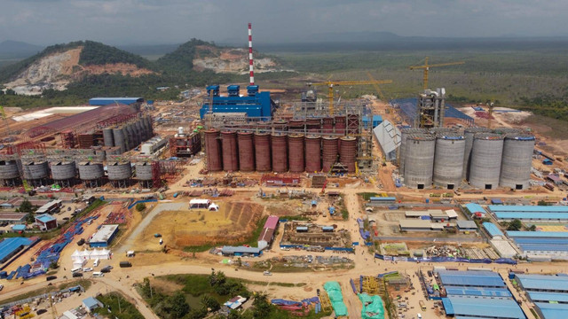 Proyek Smelter Grade Alumina (SGAR) yang di Mempawah, Kalimantan Barat. Foto: MIND ID