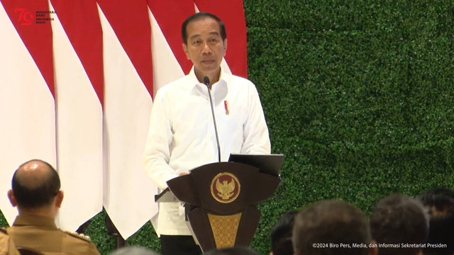 Pengarahan Presiden Jokowi kepada Kepala Daerah seluruh Indonesia di IKN, Selasa (13/8/2024). Foto: Youtube/ Sekretariat Presiden