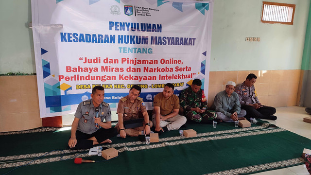 Kegiatan penyuluhan hukum oleh penyuluh hukum Kanwil Kemenkumham NTB. Sumber : Humas Kanwil Kemenkumham NTB