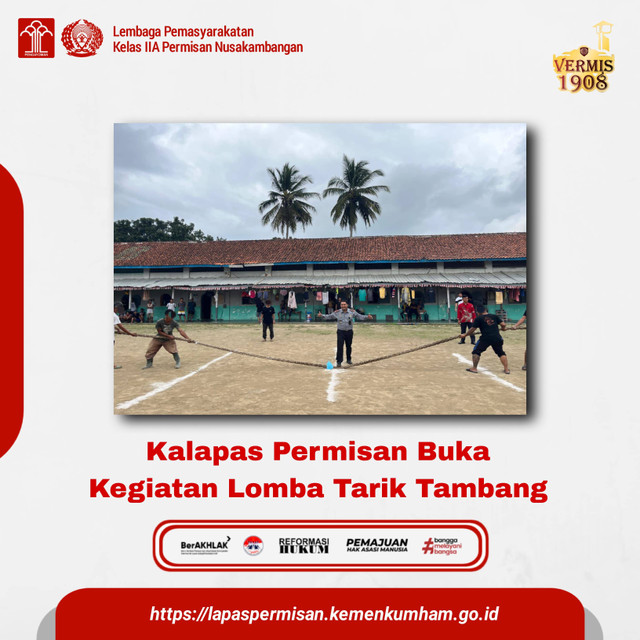 Kalapas Permisan Buka Kegiatan Lomba Tarik Tambang 