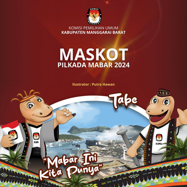 sumber: KPU Manggarai Barat MASKOT Pemilihan Kepala Daerah Manggarai Barat 2024