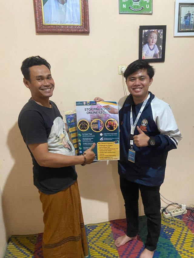 *Foto bersama dengan ketua karang taruna desa Karangtengah