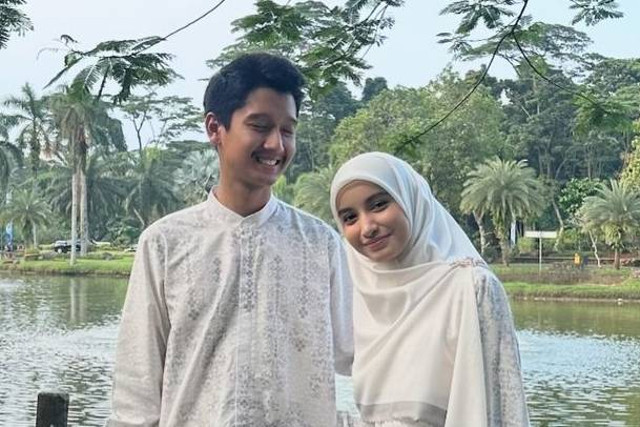 Cut Intan Nabila dan suami. Foto: Instagram/@cut.intannabila