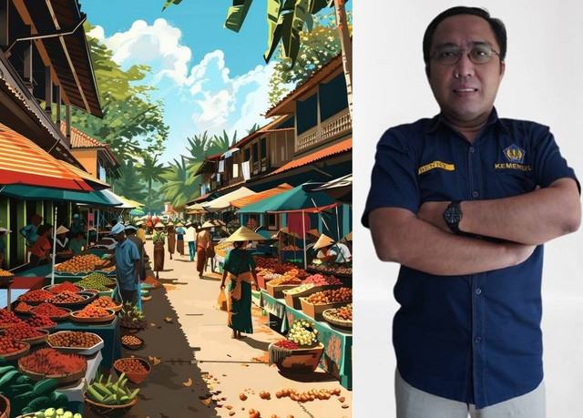 Ilustrasi: Aktivitas Pasar Tradisional (Sumber: freepik.com). Benny Eko Supriyanto - KPPN Watampone