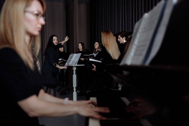 Ilustrasi not pianika lagu Indonesia Raya. Foto: Pexels.