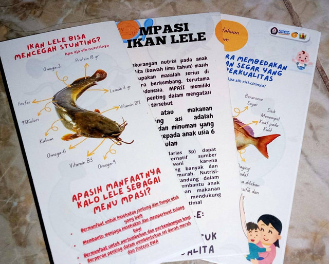 Leaflet Menu MPASI Ikan Lele. 