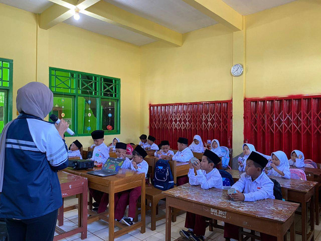 Dokumentasi edukasi terkait pentingnya menabung