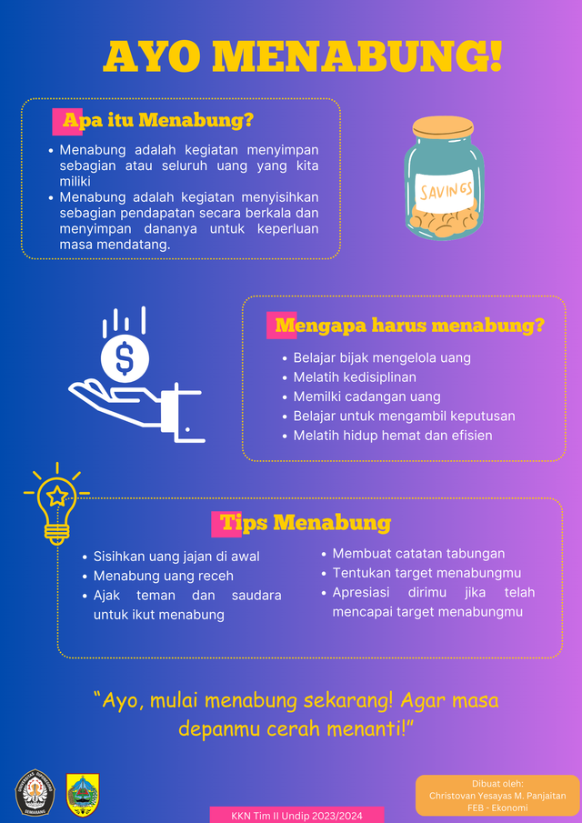 Poster Program Kerja. (Foto: Dokumentasi Pribadi)
