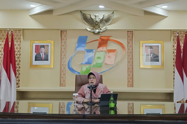 Plt. Kepala Badan Pusat Statistik (BPS) Amalia Adininggar Widyasanti di Kantor Pusat BPS, Kamis (15/8/2024). Foto: Ave Airiza Gunanto/kumparan