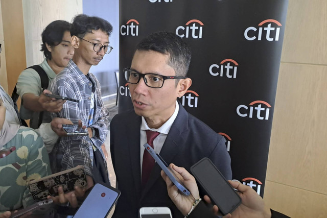 Chief Economist Citi Indonesia Helmi Arman dalam paparan kinerja kuartal II 2024 di Jakarta, Kamis (15/8/2024). Foto: Ghifari/kumparan 