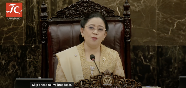 Ketua DPR RI Puan Maharani. Foto: YouTube Setpres