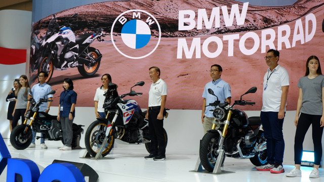 BMW Motorrad Indonesia luncurkan tiga motor baru sekaligus di ICE BSD, Tangerang, (16/8/2024). Foto: Sena Pratama/kumparan