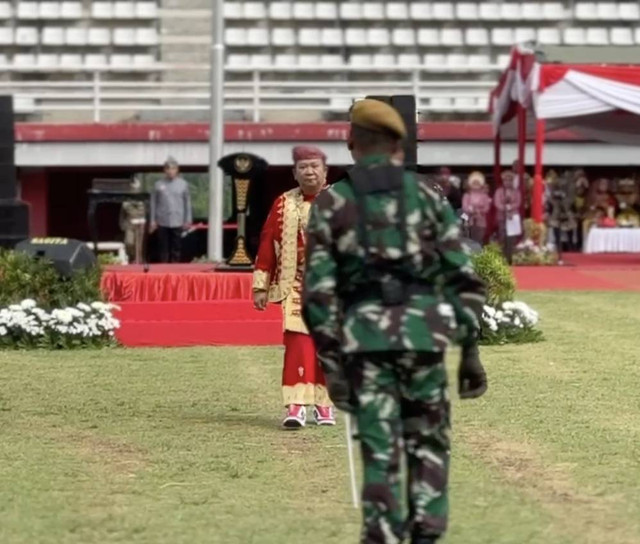 Bupati Jember Hendy Siswanto di HUT ke-79 RI, Sabtu (17/8/2024). Foto: Dok. Mili.id