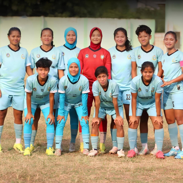 Tim sepak bola putri PON Sumatera Utara (Sumut). Foto: PON XXI 2024