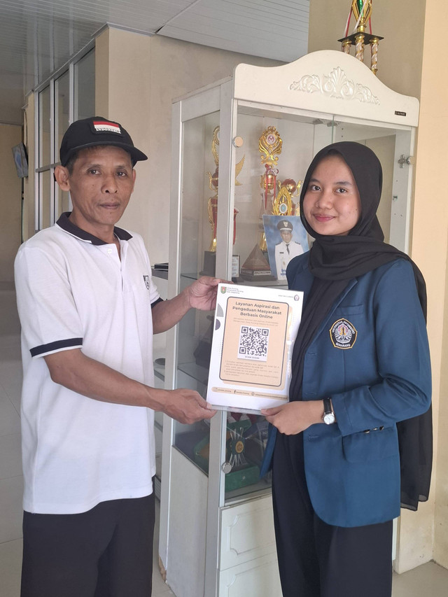 Mahasiswa KKN Universitas Diponegoro Prodi Administrasi Publik membuat layanan pengaduan dan aspirasi masyarakat secara online melalui google form