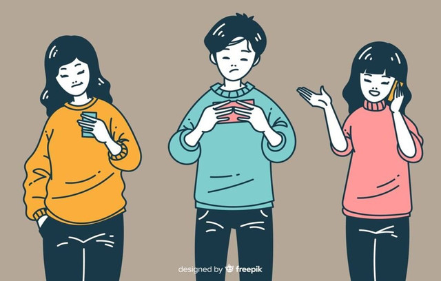 Ilustrasi Anak yang Bermain Judi Online (Sumber: Freepik.com)