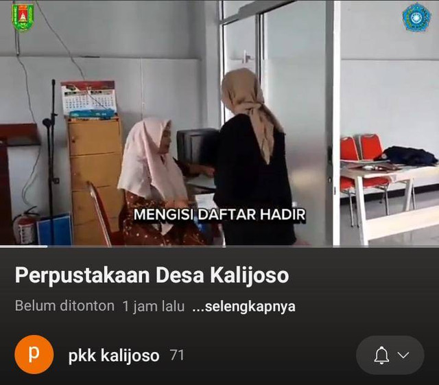 Pembuatan Video Profil Perpustakaan Desa Kalijoso oleh Mahasiswa KKN UNDIP