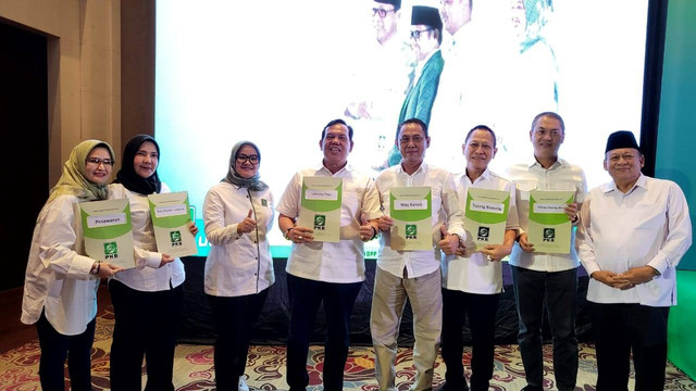 Beberapa calon kepala daerah yang mendapatkan surat rekomendasi dari PKB untuk Pilkada 2024 di Lampung. | Foto : Ist