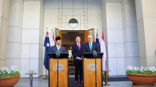 Prabowo bertemu PM Australia Albanese di Canberra, Australia, Selasa (20/8/2024).  Foto: Dok. Istimewa