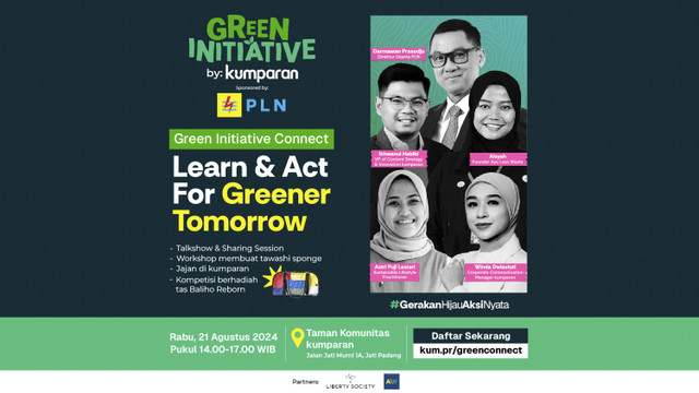 Poster acara soft launching Green Initiative by kumparan. Foto: kumparan