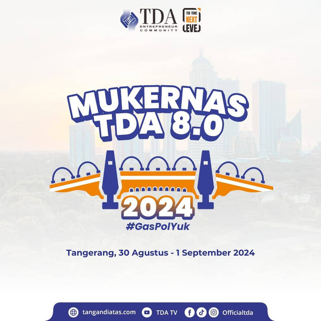 Panaskan Mesin Organisasi, TDA Akan Menggelar Mukernas 2024 di Tangerang