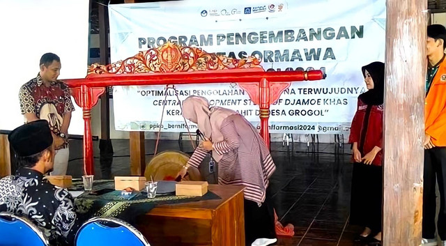 PPK Ormawa BEM Farmasi Universitas Ahmad Dahlan (UAD) Launching Sekolah Kader Toga Pertama di Desa Grogol Gunungkidul (Dok. Istimewa)