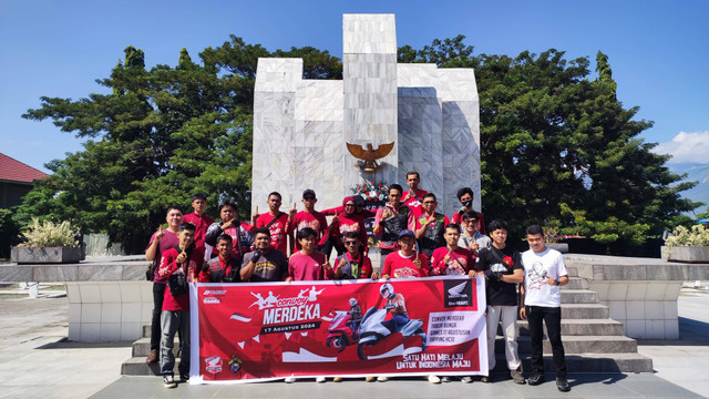 Convoy Merdeka para pencinta Honda PCX. Foto: dok. AHM