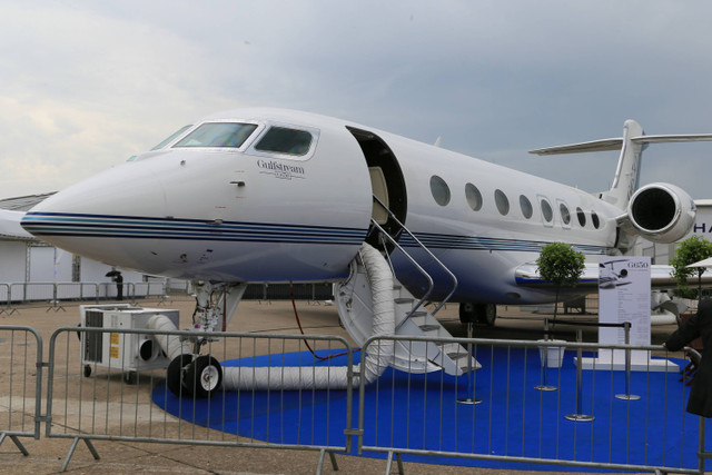 Ilustrasi Pesawat Jet Pribadi G650. Foto: Shutterstock