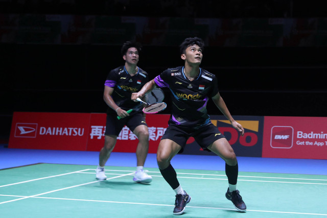 Daniel Marthin/Shohibul Fikri di Japan Open. Foto: Dok. PBSI