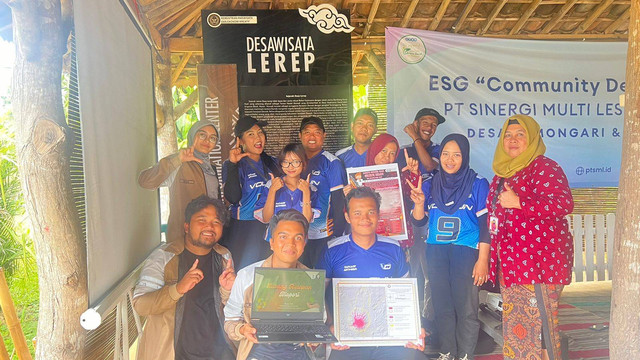 Mahasiswa KKN Tematik Undip Mengadakan Sosialisasi Mengenai Lubang Biopori Kepada Masyarakat Desa Lerep, Sabtu, (24/08/2024). Foto: Dokumentasi Pribadi