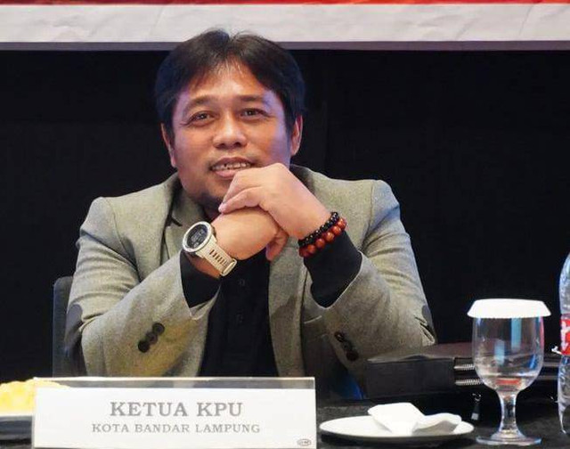 Ketua KPU Kota Bandar Lampung, Dedy Triadi | Foto : Ist