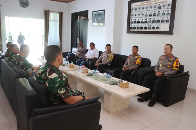 Jalin Sinergi, Kapolres Tulungagung Silaturahmi Ke Kodim 0807