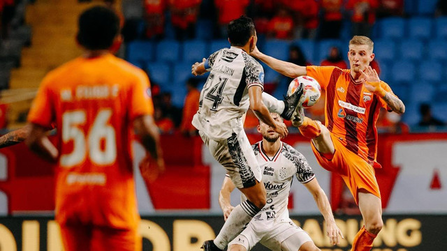 Borneo Fc vs Bali United di Liga1. Foto: Instagram @baliunited