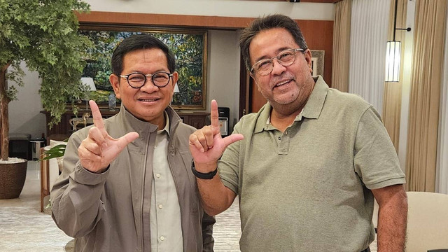 Rano Karno dan Pramono Anung. Foto: Instagram/@si.rano