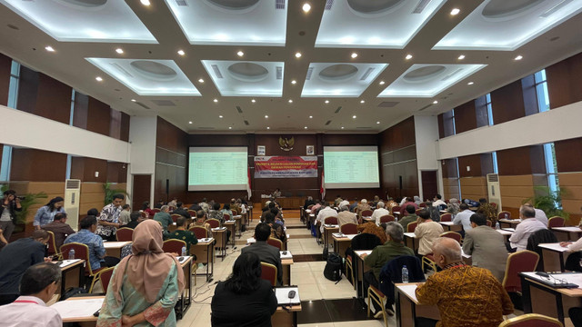 Suasana seleksi Capim dan Dewas KPK tahapan profile assessment, di Pusat Pengembangan Kompetensi ASN Kementerian Sekretariat Negara, Cilandak, Jakarta Selatan, Rabu (28/8/2024). Foto: Fadhil Pramudya/kumparan