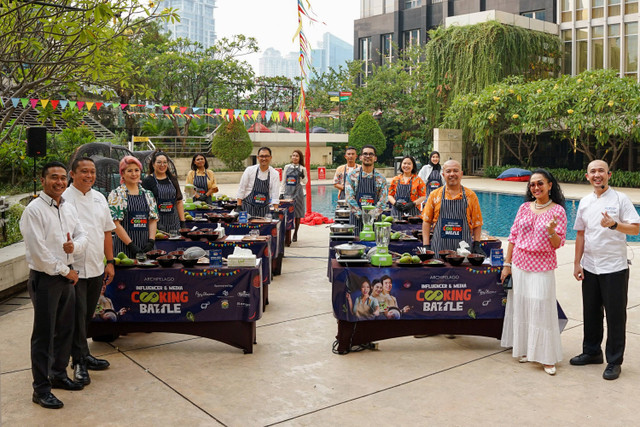  Archipelago Influencer & Media Cooking Battle yang digelar di The Grove Suites by Grand Aston, Jakarta pada Selasa (27/8). Foto: Dok. Archipelago International