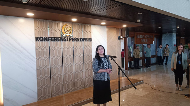Ketua DPR Puan Maharani saat dijumpai di kompleks parlemen, Jakpus, Kamis (29/8). Foto: Thomas Bosco/kumparan