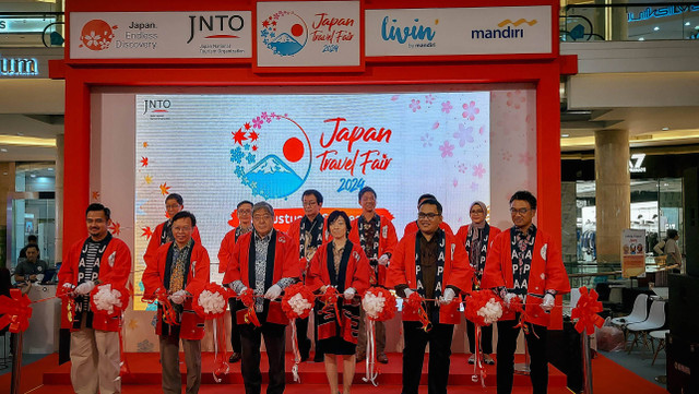 Pembukaan Japan Travel Fair 2024. Foto: Gitario Vista Inasis/kumparan