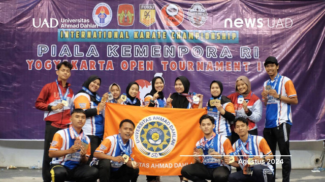 UKM Karate Universitas Ahmad Dahlan (UAD) Raih 19 Medali dalam Ajang International Karate Championship Piala Kemenpora (Dok. Karate UAD)