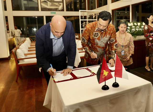 Indonesia - Papua Nugini Tandatangani Deklarasi Pembentukan High Level Dialogue and Cooperation Mechanism. Foto: Dok. Kemenko Marves