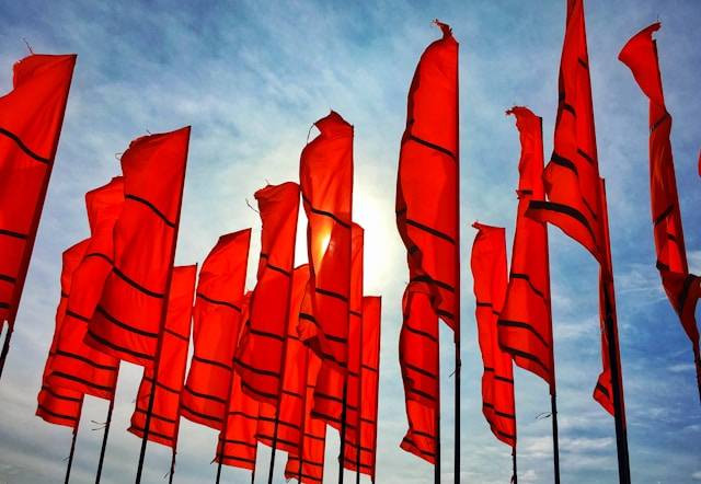 Red flag adalah. Foto hanya ilustrasi. Sumber foto: Unsplash/Bernd